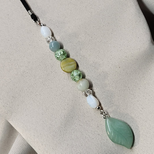 Jade Leaf Harmony Drop Necklace