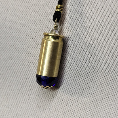 Short Sapphire Serenity Bullet Necklace