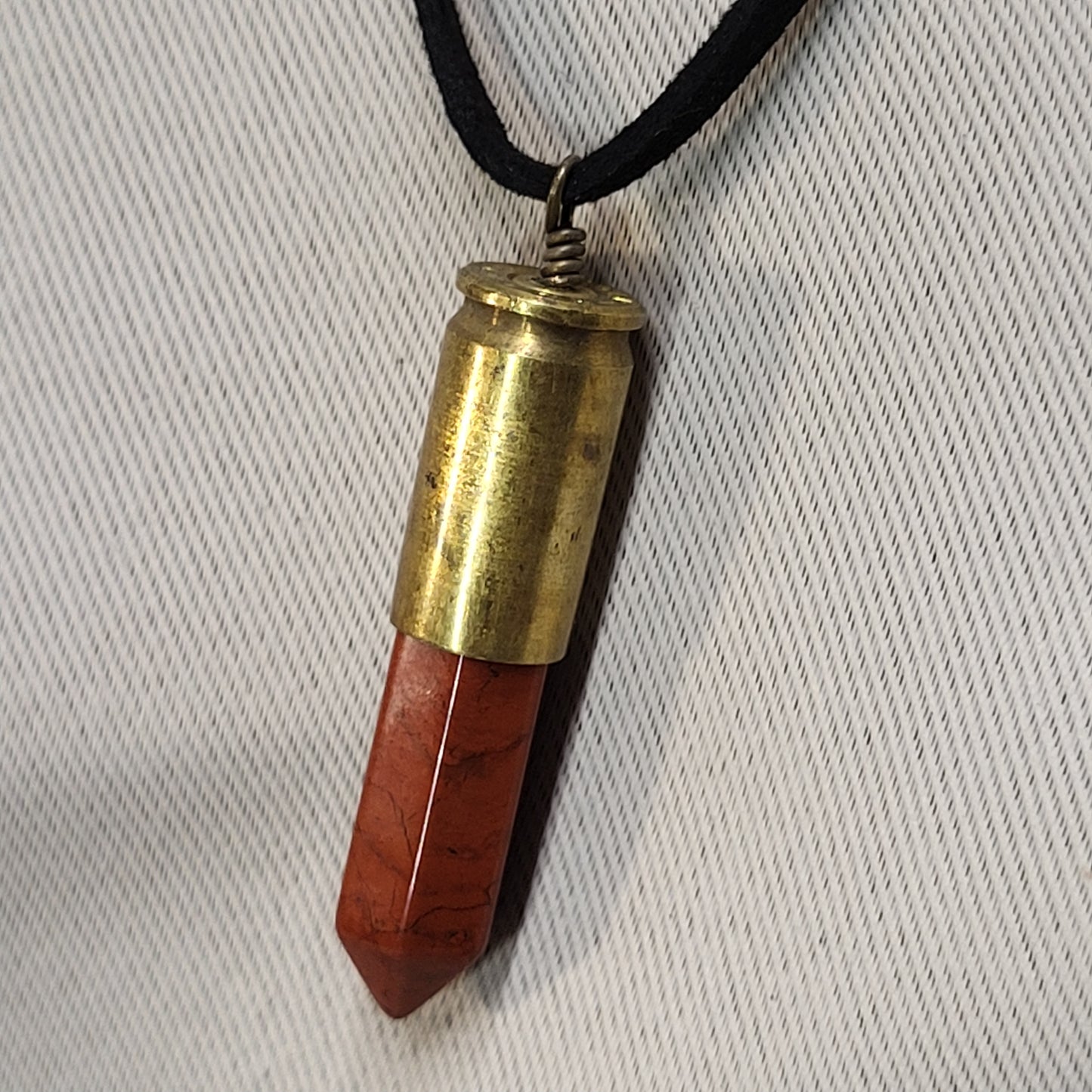 Red Jasper Elegance Bullet Necklace