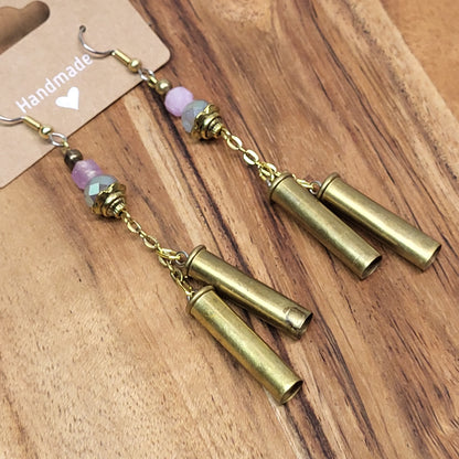 .22Mag Amethyst Windchime Earrings