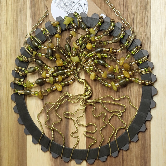 Clutch Disk Tree of Life - Earthy Brass